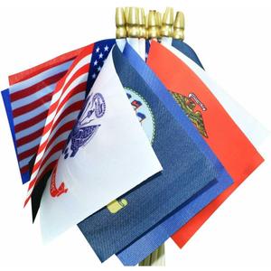 Military Flag Small Mini Army Armed Forces All Military Branches Handheld Stick Flags for Veterans Day Memorial Day 4th of july decorations,4x6 Inch 20 Pack