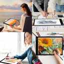 YINGWOND Rechargeable A2 Light Pad, Wireless Battery Powered Artist Tracing Light Box, 3 Colors/6-Level/Stepless Adjusted Brightness Large Light Board for Diamond Painting, Cricut Weeding Vinyl, Art