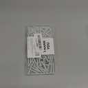Wensilon (100 pcs) Pan Head Drywall Anchors 1-1/4" White Anti Rust Coating, Bolt Anchor, Duty Hollow Wall Anchors