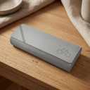 Glasses Case hard shell,3-in-1 Travel Sunglasses Case & Eyeglass Case with Cleaning Cloth & Storage Pouch (Beige)