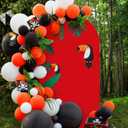 Babenest 6.6FT Red Wedding Arch Cover, Spandex Fitted Arch Backdrop for Photography, Round Top Chiara Stand Cover for Party Ceremony Birthday Baby Shower Anniversary Decoration