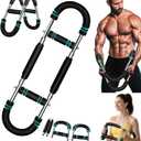 Twister Arm Trainer, 66-110lb Adjustable Chest Workout Equipment, Upper Body Strength Training Machine, Portable Spring Resistance Home Fitness Equipment, Detachable Design Fitness Anywhere