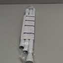 White Tension Curtain Rod for Windows 28 to 48 inch, Adjustable Expandable Pressure Spring Curtain Rod No Drilling, 7/8" Curtain Rod for Bedroom Doorway Closet Door