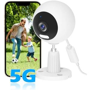 GUOANVISION 5G Cameras for Home Security,3MP Outdoor Indoor Security Camera for Baby/Elder/Dog/Pet/Nanny, WiFi Baby Monitor, 3 Alarm Modes, 3 Night Vision, IP66 Waterproof, 24/7 SD Recording/Cloud