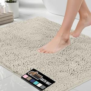 GORILLA GRIP Bath Rug Mat, Thick Soft Absorbent Chenille, Quick Dry Microfiber Mats, Rubber Backing Washable Shower Floor Rugs, Bathmat Runner, US Designed Bathroom Home Decor Accessories 32x47 Ivory GORILLA GRIP Bath Rug Mat, Thick Soft Absorbent Chenille, Quick Dry Microfiber Mats, Rubber Backing Washable Shower Floor Rugs, Bathmat Runner, US Designed Bathroom Home Decor Accessories 32x47 Ivory