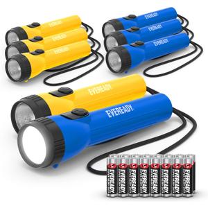 Eveready LED Flashlight (8-Pack) Bright Reliable Flashlights for General Purpose, Great for Camping, Car, Emergency Storm Power Outage Handheld Flashlight (Batteries Included)