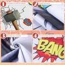 Preboun Hero Party Decorations Welcome Hero Birthday Backdrop Large Polyester Comic Banner Heros Reusable Tablecloth 108x54 Inch for Heros Theme Birthday Comic Moive Party Photo Booth Props