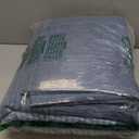 Litanika Quilt Queen Size Blue Linen, Stripe Patchwork Summer Bedspread Coverlet 3 Pieces, Soft Lightweight Microfiber Quilted Bedding Set for All Season(1 Quilt, 2 Pillowcases) (Queen(96*90in))