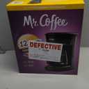 Mr. Coffee 12-Cups Automatic Drip Coffee Maker, Stainless Steel and Black (2176620)