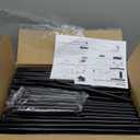 Kitsure Shoe Rack for Closet - 10-Tier Shoe Organizer with Hook Rack, Large-Capacity & Space-Saving Shoe Shelf for Entryway, Bedroom, Living Room, 32.2" x 11.8" x 68.5", Black