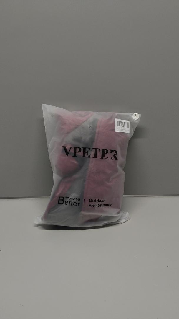 VPET Dog Winter Coat Warm Fleece Jacket with Harness, Windproof Adjustable Snow Pet Coat Clothes for Large Dogs