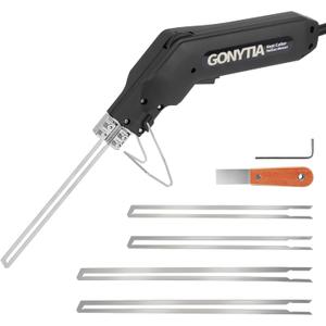Gonytia Hot Knife Foam Cutter, Innovative Pro Styrofoam Cutting Tool Kit with Foldable Safety Stand, Electric 200W Hot Knife with 4 Blades for PP, EPS, XPS, EVA, EPE, PU, KT Board, Sponge (KD-5)