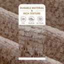 D-Shaped Chair Cushions for Dining Chairs, 2.5” Thick Chair Pads with Washable Comfortable Textured Cover, Non Slip Kitchen Chair Cushions with Ties,16.5" x 16.5", 4 Pack, Brown
