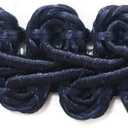 BEL AVENIR Braid Trim 1/2 inch 13.6 Yards French Gimp Basic Sewing Polyester DIY Crafts Costume Home Decorative (Blue)