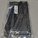 PoYang 24 inch Faucet Mat for Kitchen Sink Splash Guard, 7 Slope Silicone Sink Water Splash Guard for Kitchen Sink Area with Snap Button, Longer Sink Protectors for kitchen Sink Sponge Holder, Black (23.8" x 5.5")