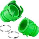 AVERONR Camper & RV Sewer Hose Twist Connect Kit - Connect 2 RV Sewer Hoses - Fits 3” Camper Sewer Hoses - Includes Lug Connector Fitting & Clamp (Twist Connect Kit)