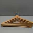 Wooden Hangers 20 Pack, Durable Wood Hangers with 360 Swivel Hook & Notches, Slim Coat Hanger Wooden for Closet, Natural