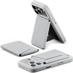 MOFT Magsafe Wallet, 8-Card Holder, Magnetic Phone Stand with Pull to Access Design, RFID Blocking, Angle Adjustment & MOVAS Minimalist Snap Field Wallet for Men Travel Essentials, Misty Cove