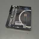 Electric Toothbrush for Adults and Kids, Comes with 10 Brush Heads & Travel Case, 5 Modes with 2 Minutes Built in Smart Timer, One Charge for 90 Days, 42,000 VPM Motor (Black-white)