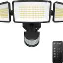 TECKNET Flood Motion Sensor Outdoor Lights, 4200LM 150LEDS Lights Outdoor with 4 Modes, IP66 Waterproof, Ideal for Garage, Patio, Yard