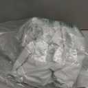 COTAIL Round Tablecloth with Elastic Edge, Waterproof Table Cloth for Round Table, Dinner, Outdoor, Picnic, 48inch, White Marble