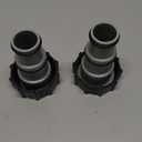 1.5" to 1.25" Replacement Threaded Pool Hose Connector Pool Hose Adapter A w/Collar for Threaded Connection Pumps and Salt Systems(2 Pack-A type)