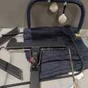 Baby Delight Alpine Deluxe Portable Bouncer, Infant, 0 6 Months, Quilted Indigo