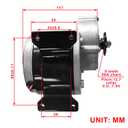 24 Volt 350 Watt MY1016Z3 Gear Reduction Electric Motor with 9 Tooth Sprocket for E Scooter