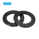 PATIKIL M25 Rubber Flat Washer, 100 Pack 25mm ID 39mm OD 2.5mm Thick Sealing Spacer Gasket Ring for Faucet Pipe Water Hose Fastener Bolt, Black