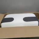 SAHEYER Side Sleeper Pillow with Arm Holes, 2 in 1 Shoulder Relief System for Rotator Cuff Pain, Memory Foam Pillow for Adults with 3 Arm Place Hole - for Side, Back and Stomach, Black