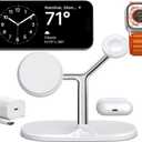 3-in-1 Wireless Charging Station for Apple Devices - Fast Charging Station for iPhone and Watch with MagSafe, Stable Charger Stand for iPhone 12-15 & iPhone 16 & iWatch & AirPods