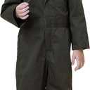 TopTie Kid's Coverall for Boys, Mechanic Halloween Suit Costume, Flight Suit, Mechanic Jumpsuit-White-13/14Y