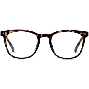 ANDWOOD Blue Light Blocking Glasses Women Men Computer Small Face Clear Bluelight Blocker Eyeglasses Frame (Square Tortoise | Anti-blue Light Lens)