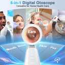 Otoscope Ear Camera with Light, 1.4 Screen 1080P HD Ear Scope, 12 Silicone Specula Tips, Photo & Video Recording, Type-C Rechargeable, Ear Cleaning Camera for Adult Kid and Pet