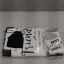 Unique Friendship Gifts for Women, Best Friend Birthday Gifts for Women, BFF, Sister, Bestie, 16OZ Glass Cup Christmas Gift Set with Makeup Bag