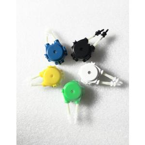 Marine Color 5 pcs Colorful dosing Pump Head pumphead, Spare Part for dosing Pump,Working with DP4 mc03m, Food Level Silicone dosing Tube