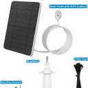 Arlo Solar Panel Charger Compatible with Pro 5S/4/3/3 Floodlight/Ultra/2, 6V 4.5W Solar Panels IP65 Weatherproof w/ 9.8ft Charging Cable, Adjustable Wall Mount, 4 Pack