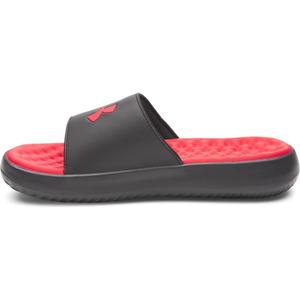 Under Armour Men's Ignite Pro Fixed Band Slides (10, (002) Black/Black/Red)