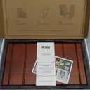 Premium Vinyl Record Storage - a Mid-Century Style Record Holder for Albums, 60-70 LP Capacity - Complements Any Record Player (Brown)