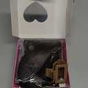 ALXNAN Clip in Long Wavy Synthetic Hair Extension 24 Inch Chocolate Brown 4PCS Thick Hairpieces Fiber Double Weft Hair for Women