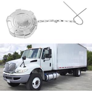 Diesel Fuel Cap 2 1/4" for International Ford GMC Trucks, Non-Locking, Aluminum, Female fitting, Non-Vented