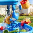 3-Tier Sand and Water Table for Kids, Summer Outdoor Beach Outside Backyard Activity Sensory Kids Sand and Water Table, Birthday Gifts for Toddler Boys Girls Ages 3 4 5 6 7 8