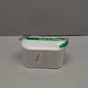 SUBEKYU Mini Trash Can with Lid,Small Desk Trash Can,Countertop Mini Garbage Cans,Tiny Waste Basket,White,with 3 roll Bags