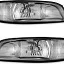 for 1997-1999 Buick LeSabre Headlights Chrome Pair