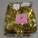 WRAPAHOLIC 4 Inch 12 Count Self-Adhesive Tinsel Bows Gift Wrap Accessory - Gold Christmas Tinsel Bows for Gift Wrapping Holiday Christmas Birthday Party