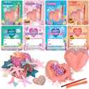 Shemira 24 Packs of Valentine's Day Cards for Kids with Plaster Digging Kits, School Classroom Valentine's Gifts Exchange, Valentine's Party Favors for Kids, Valentine's Greeting Cards Bulk for Kids