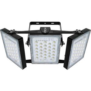 STASUN 150W Dimmable LED Flood Light, Outdoor Area Lighting, IP66 Waterproof Exterior Floodlight Commercial Security Light, 6000K Daylight White, 3 Adjustable Heads for Yard, Street,Parking Lot