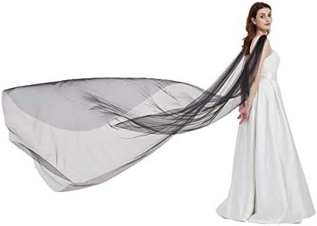 Leimandy Shoulder Cape Veil Tulle Church Bridal Cape Veil Chapel Wedding Veil B018