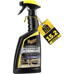 Meguiar's G16216 Ultimate Interior Detailer, Protects Interior Surfaces from Dirt and Grime, Leaves Your Surfaces Protected from UV Rays and Giving It a Lasting Finish, 15.2 Oz Spray Bottle