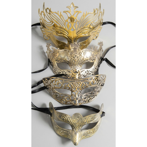 Masquerade Masked Ball Party Prom Fancy Dress Costume Accessory, Unisex-Adult, 49 pieces